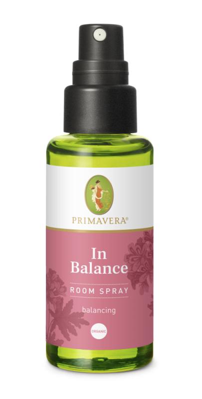 Flaska med Primavera balanserande rumspray, organisk.