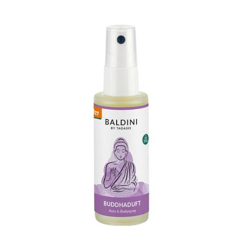Flaska med Baldini Buddhaduft kroppsspray.