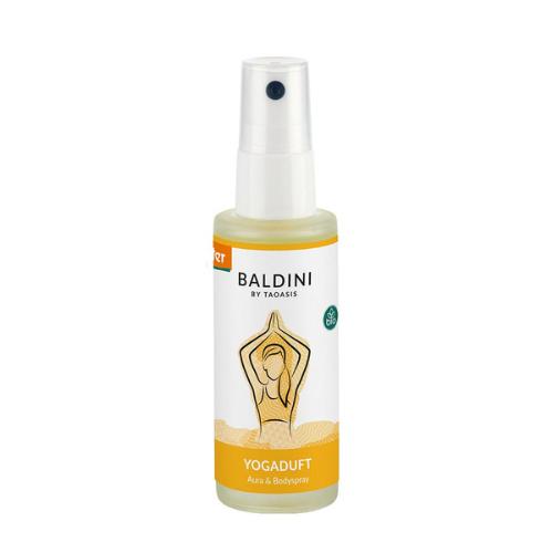 Flaska med Baldini yoga doftspray.